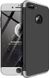 Чехол GKK 360 для Iphone 7 Plus / 8 Plus бампер противоударный с вырезом Black-Silver