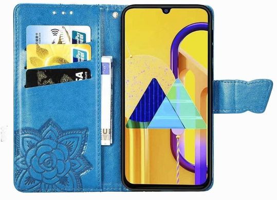 Чехол Butterfly для Samsung M30s 2019 / M307F книжка кожа PU голубой