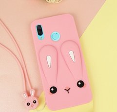 Чохол Funny-Bunny 3D для Xiaomi Redmi Note 7 / Note 7 Pro Global бампер гумовий Рожевий