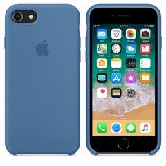 Чехол Silicone Сase для Iphone 7 / Iphone 8 бампер накладка Delft Blue
