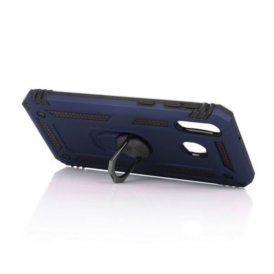Чехол Shield для Samsung Galaxy M10 2019 / M105 бампер противоударный с подставкой Dark-Blue