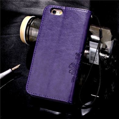 Чехол Clover для IPhone SE 2020 Книжка кожа PU фиолетовый