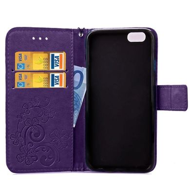 Чохол Clover для IPhone SE 2020 Книжка шкіра PU фіолетовий