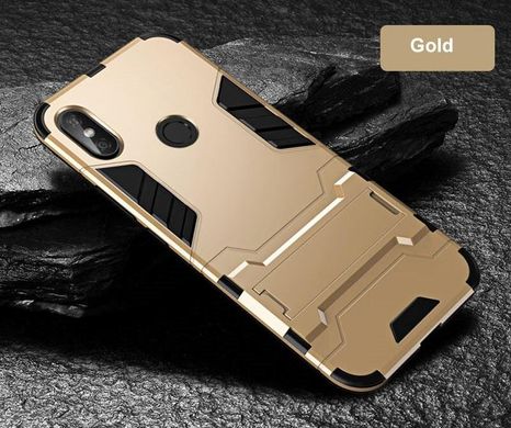 Чехол Iron для Xiaomi Redmi Note 5 / Note 5 Pro Global бронированный Бампер Броня Gold