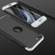 Чехол GKK 360 для Iphone SE 2020 Бампер оригинальный с вырезом Black-Silver