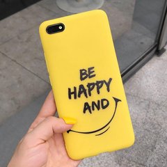 Чохол Style для Huawei Y5 2018 / Y5 Prime 2018 (5.45 ") Бампер силіконовий Жовтий Be Happy