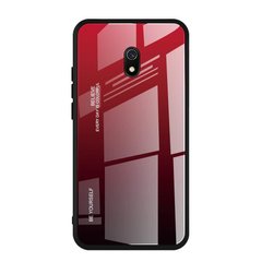 Чохол Gradient для Xiaomi Redmi 8A бампер накладка Red-Black