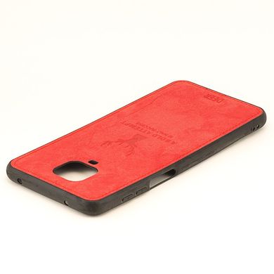 Чехол Deer для Xiaomi Redmi Note 9 Pro бампер накладка Красный