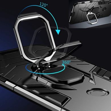Чохол Iron Ring для Xiaomi Redmi Note 8 броньований бампер Black