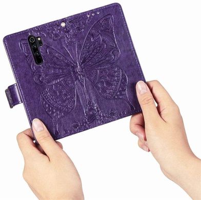 Чехол Butterfly для Xiaomi Redmi Note 8 Pro Книжка кожа PU фиолетовый
