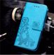Чехол Clover для IPhone SE 2020 Книжка кожа PU голубой