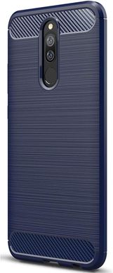 Чехол Carbon для Xiaomi Redmi 8 бампер оригинальный Blue
