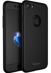 Чехол Ipaky для Iphone 7 / Iphone 8 бампер + стекло 100% оригинальный с вырезом 360 Black