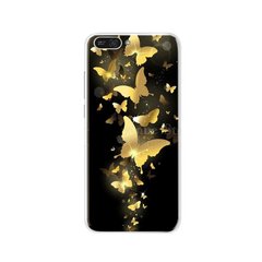 Чохол Print для Huawei Y5 2018 / Y5 Prime 2018 силіконовий бампер Butterflies Gold