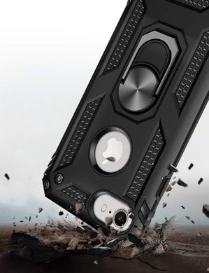 Чехол Shield для Iphone 6 / 6s бронированный Бампер с подставкой Black