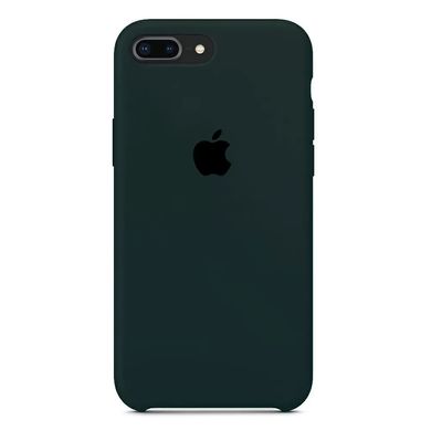Чехол Silicone Сase для Iphone 7 Plus / Iphone 8 Plus бампер накладка Forest Green