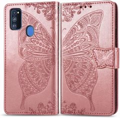 Чехол Butterfly для Samsung M30s 2019 / M307F книжка кожа PU розовый