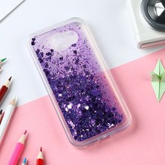 Чехол Glitter для Samsung J4 Plus 2018 / J415 Бампер Жидкий блеск Фиолетовый
