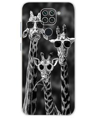 Чехол Print для Xiaomi Redmi 10X силиконовый бампер Giraffes