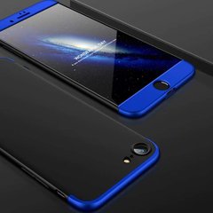 Чехол GKK 360 для Iphone 6 Plus / 6s Plus Бампер оригинальный без выреза накладка Black-Blue