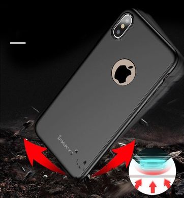 Чехол Ipaky для Iphone XS бампер + стекло 100% оригинальный с вырезом 360 Black