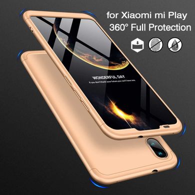 Чехол GKK 360 для Xiaomi Mi Play бампер оригинальный Gold