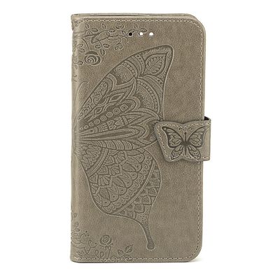 Чехол Butterfly для IPhone SE 2020 Книжка кожа PU серый