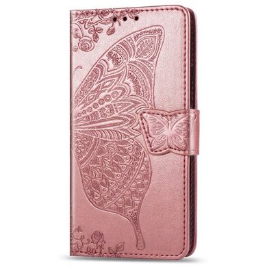 Чехол Butterfly для Xiaomi Redmi Note 8 Pro Книжка кожа PU розовый