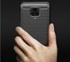 Чехол Carbon для Xiaomi Redmi Note 9 Pro противоударный бампер Black