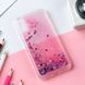 Чехол Glitter для Xiaomi Redmi 7A Бампер Жидкий блеск Аквариум Сердце Розовый