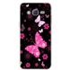 Чехол Print для Samsung J3 2016 / J320 / J300 силиконовый бампер Бабочки розовые