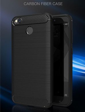 Чехол Carbon для Xiaomi Redmi 4X бампер Black