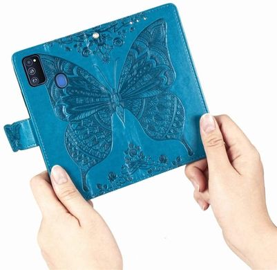 Чохол Butterfly для Samsung Galaxy M21 / M215 книжка шкіра PU блакитний