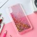Чехол Glitter для Xiaomi Redmi 7A Бампер Жидкий блеск Аквариум Звезды Розовый