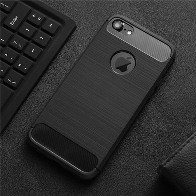 Чехол Carbon для Iphone SE 2020 бампер карбоновый black