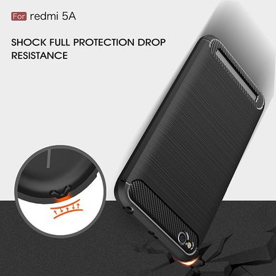 Чохол Carbon для Xiaomi Redmi 5A бампер Black