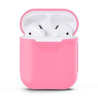 Силіконовий чохол C-KU для навушників AirPods Pink