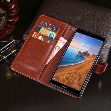 Чехол Idewei для Xiaomi Redmi 7A книжка кожа PU коричневый