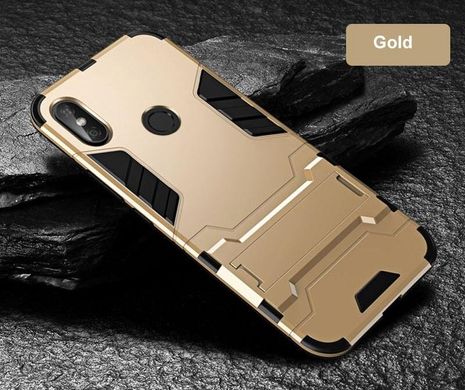 Чехол Iron для Xiaomi Mi Max 3 бронированный бампер Броня Gold