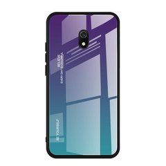 Чехол Gradient для Xiaomi Redmi 8A бампер накладка Purple-Blue