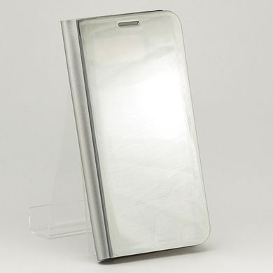 Чехол Mirror для Xiaomi Redmi 8 книжка зеркальная Clear View Silver