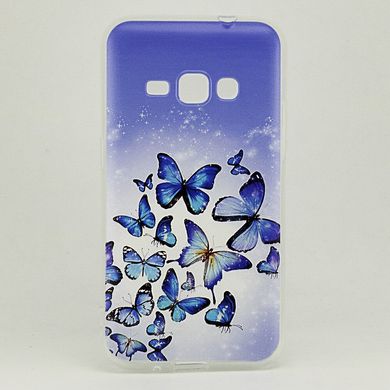 Чохол Print для Samsung J1 2016 / J120 силіконовий бампер Butterfly Blue