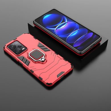 Чехол Iron Ring для Xiaomi Poco X5 Pro 5G бампер противоударный с подставкой Red