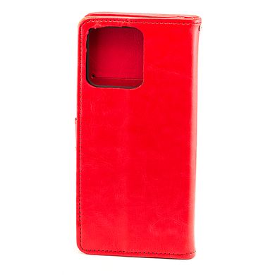Чехол Idewei для Realme C53 книжка кожа PU с визитницей красный