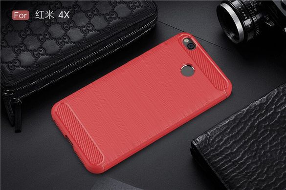 Чохол Carbon для Xiaomi Redmi 4X бампер Pink