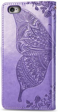 Чехол Butterfly для IPhone SE 2020 Книжка кожа PU сиреневый