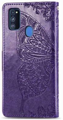 Чехол Butterfly для Samsung Galaxy M21 / M215 книжка кожа PU фиолетовый