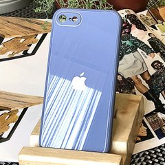 Чехол Color-Glass для Iphone 7 / 8 бампер с защитой камер Blue
