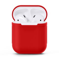 Силіконовий чохол C-KU для навушників AirPods Red
