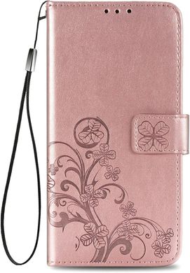 Чехол Clover для Samsung Galaxy S10 Plus / G975 книжка кожа PU с визитницей розовое золото